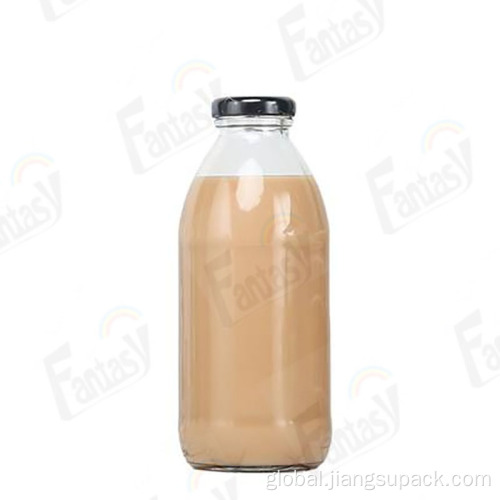 Glass Drinks Bottle Milk Food Drinking Juice Tea Beverage Glass Bottle Manufactory